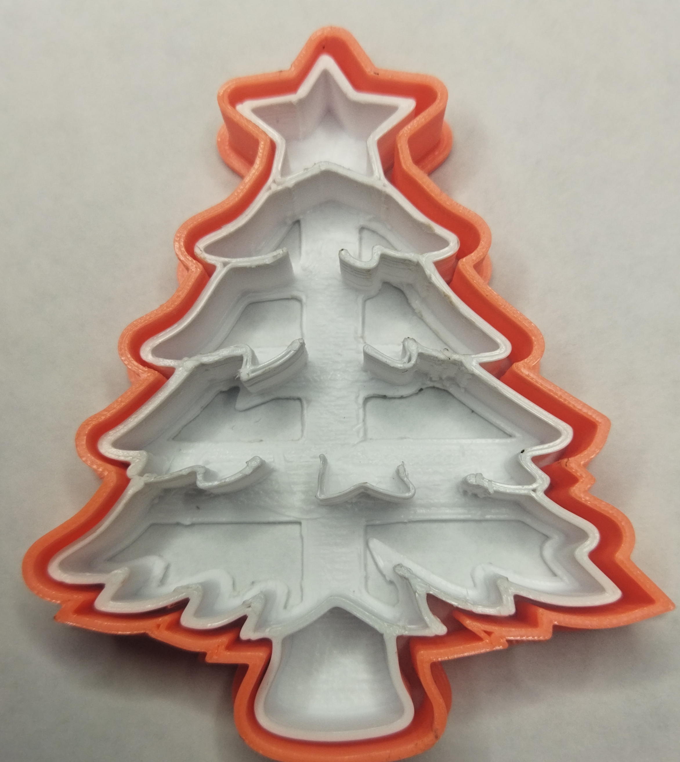 cutter and marker christmas tree fondant cookies