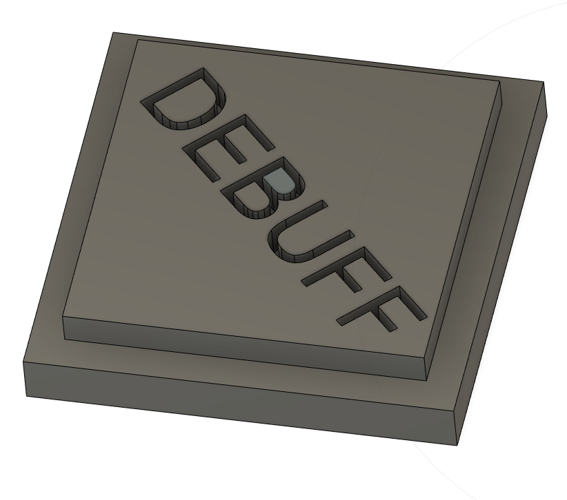 dnd miniature Debuff base