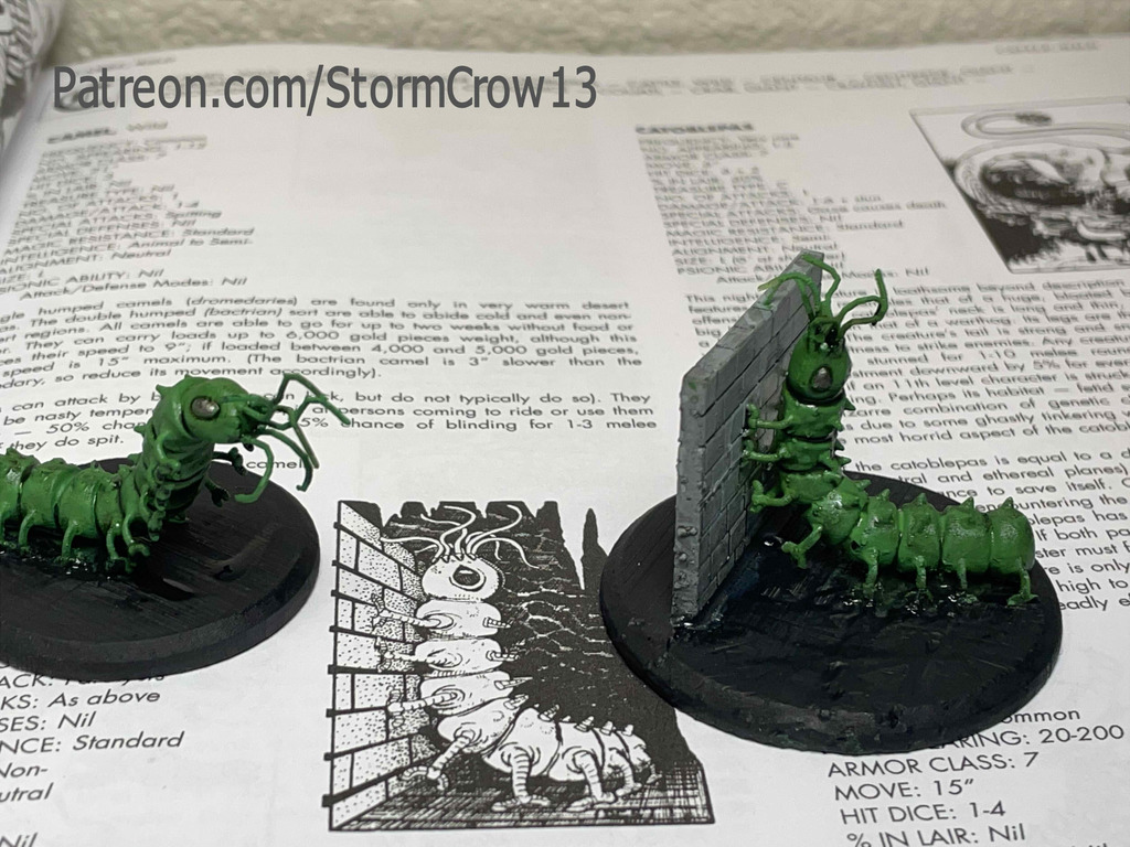 1st Edition AD&D Carrion Crawler