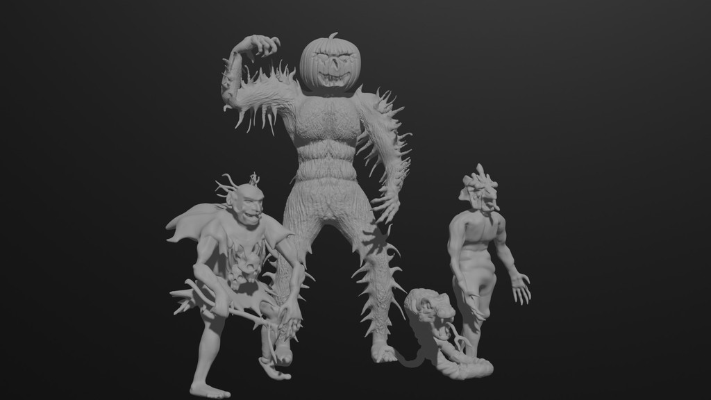 Miniatura 2 do modelo 3D Bugbear, Ghoul, and Friends Basic D&D