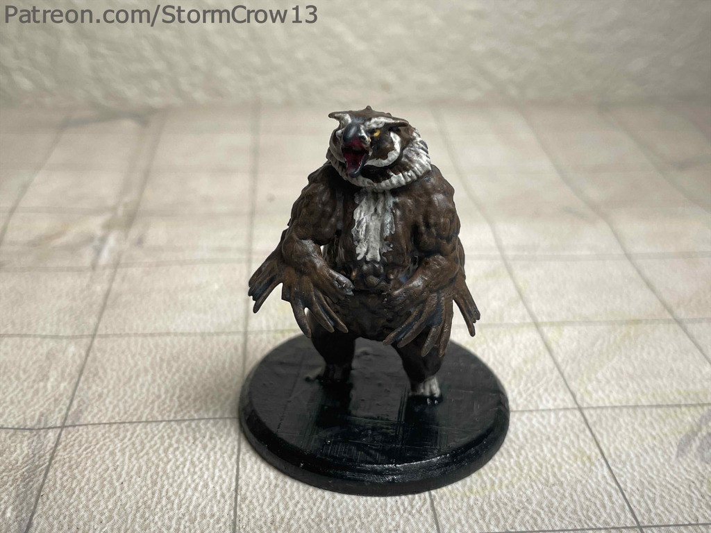 Owlbear through the ages- Pathfinder 2nd Edition 