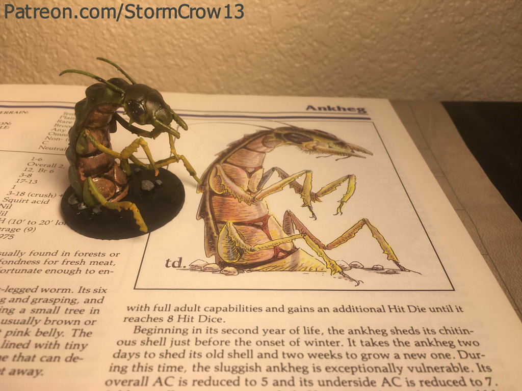 2nd Ed Ankheg by StormCrow 13 | Download free STL model | Printables.com