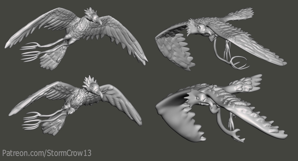 Miniatura 2 do modelo 3D Storm Crow