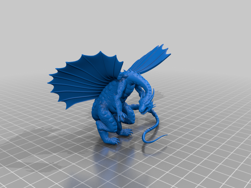 2nd ed AD&amp;D Copper Dragon by StormCrow 13 | Download free STL model ...
