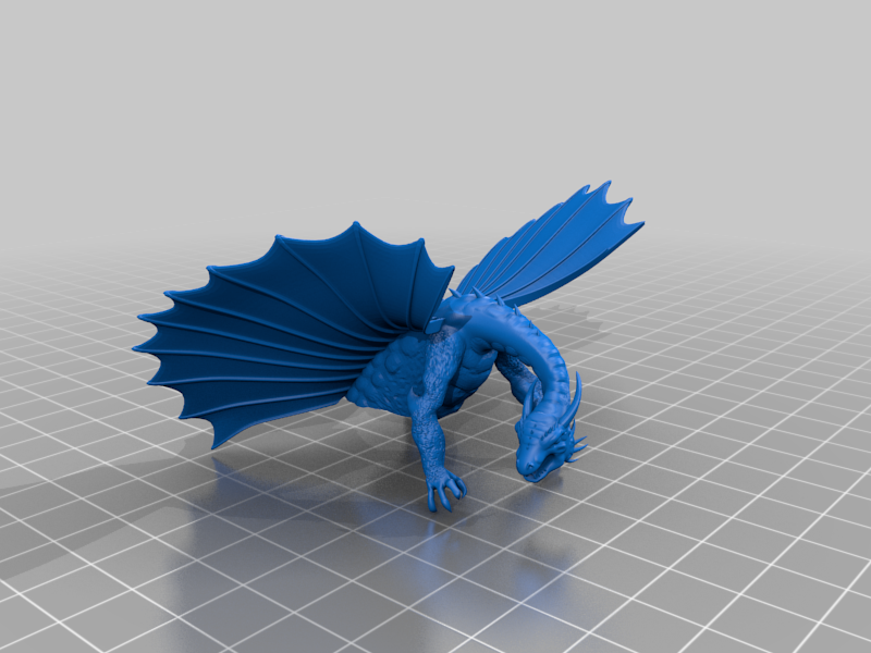 2nd ed AD&D Copper Dragon by StormCrow 13 Download free STL model