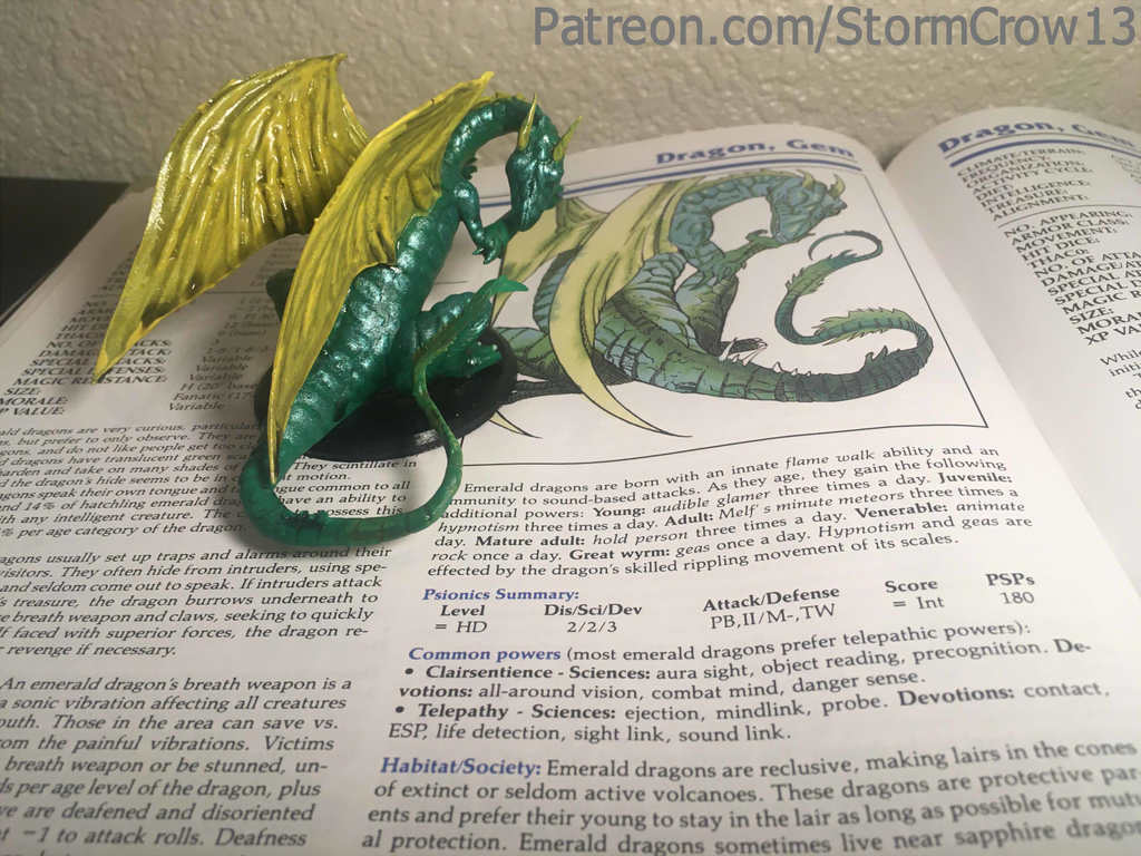 2nd ed AD&D Emerald Dragon