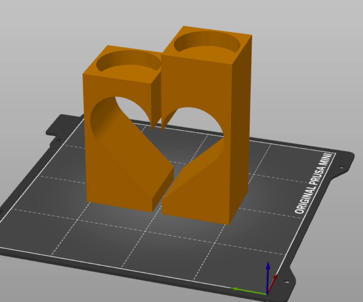 Hearth shape candlestick