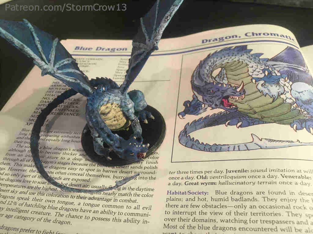 2nd Ed AD&D Blue Dragon