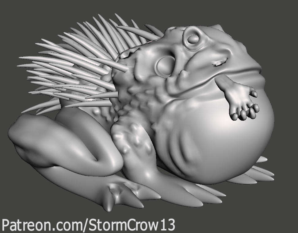 Miniatura 2 do modelo 3D Chub Toad