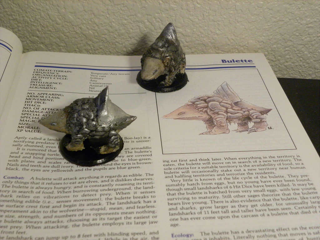 Bulette through the ages- 2nd edition AD&D Monstrous Manual