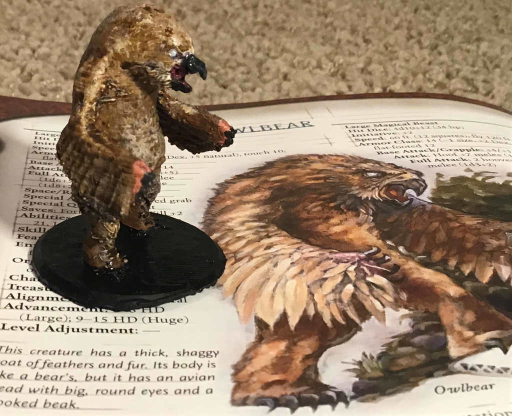 Owlbear through the ages- 3.0/3.5 D&D