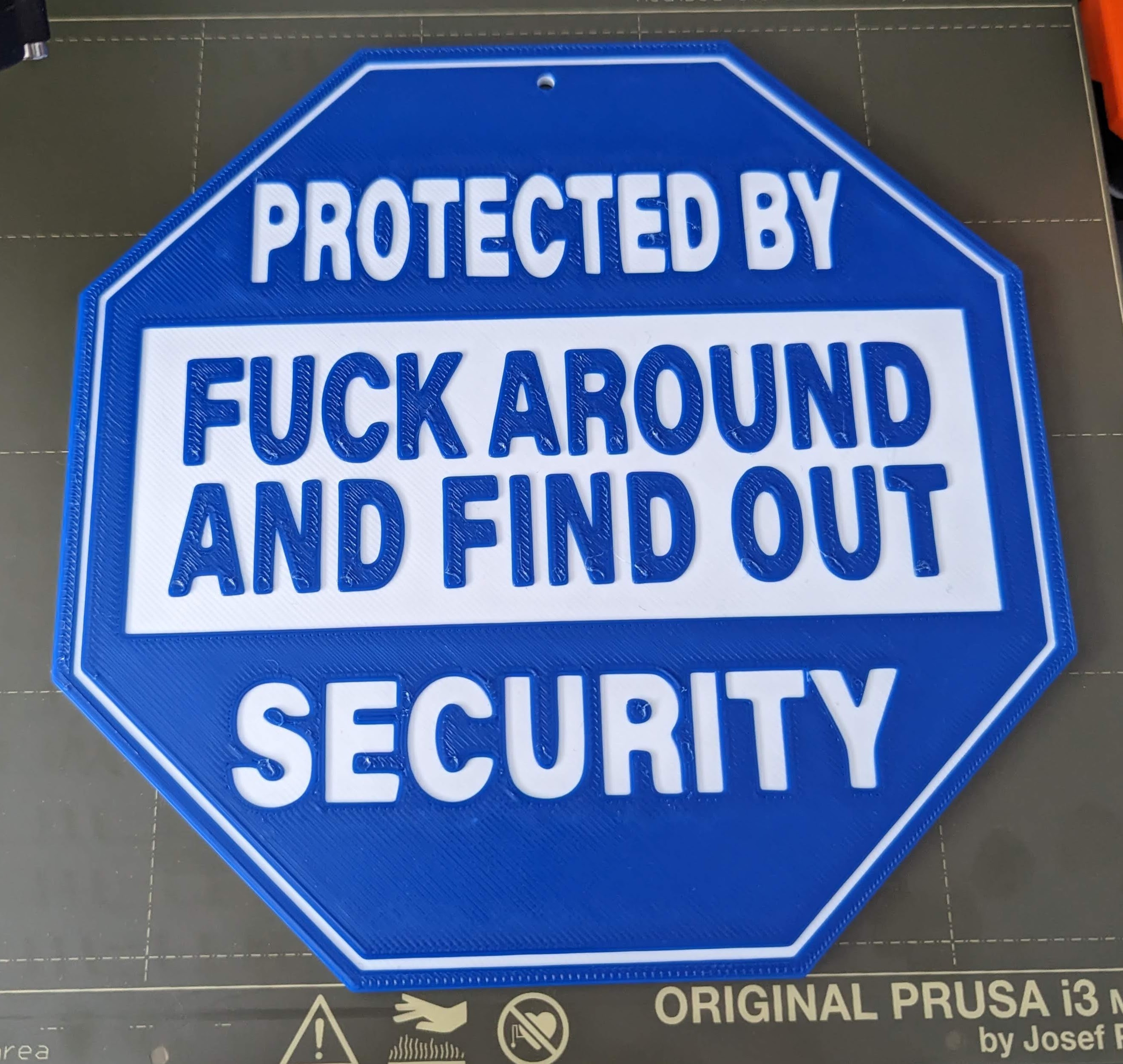 Home Security Sign by WheelDeal Download free STL model