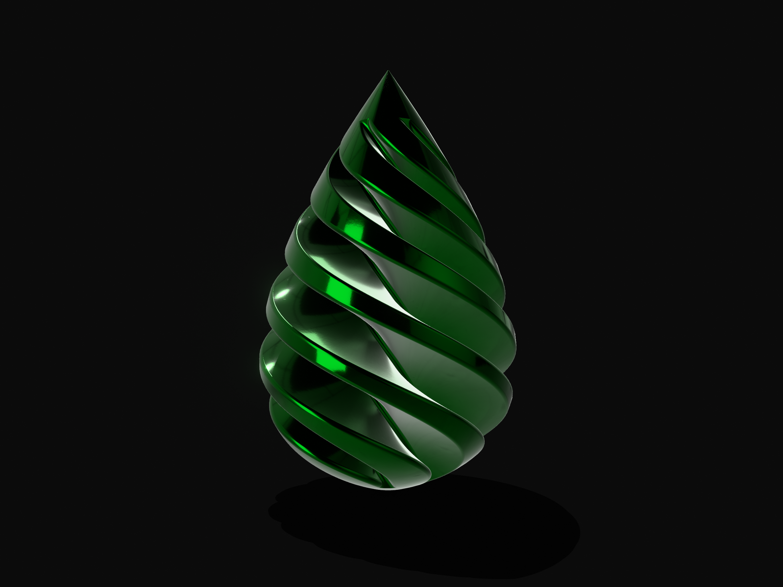 Twisted Christmas Tree Ornament
