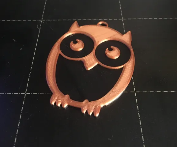 2 Color Owl Keychain