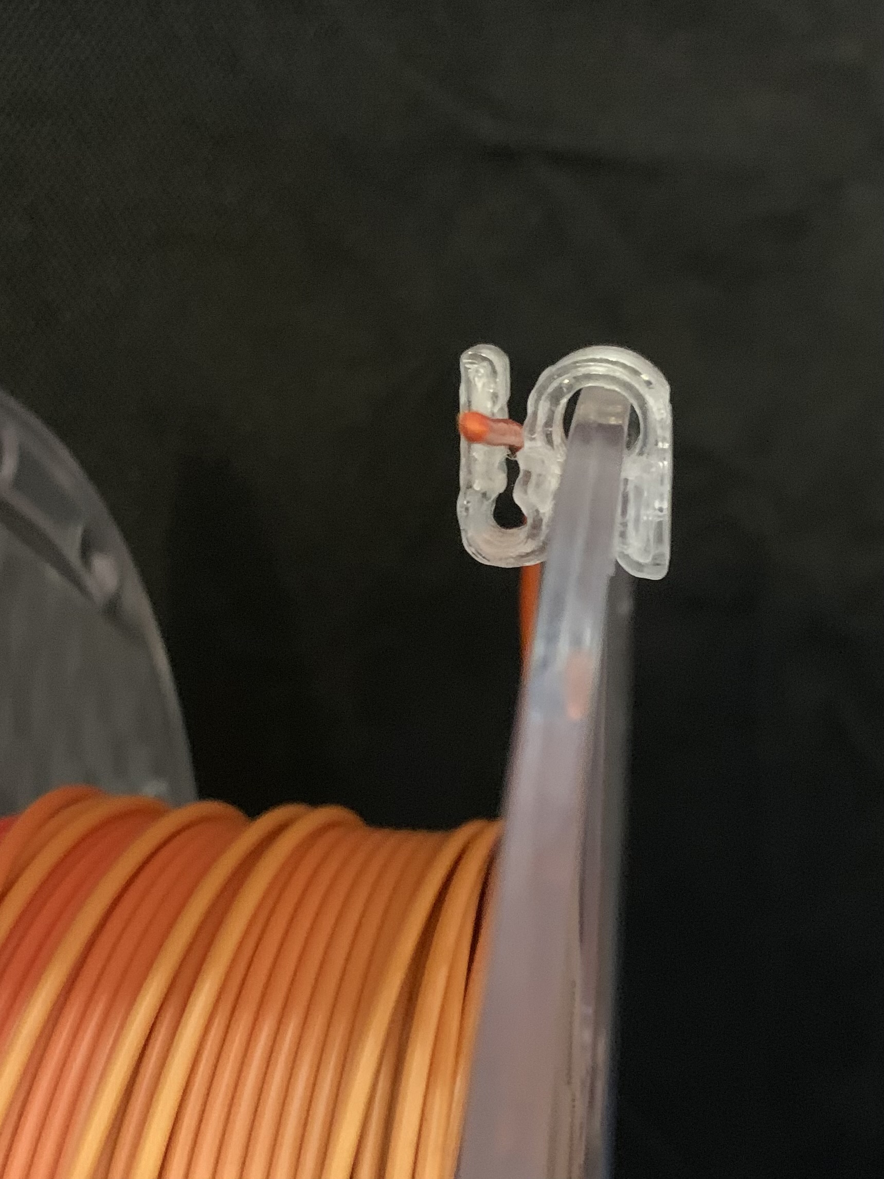 Universal Spool Filament Speed Clip 3D model thumbnail