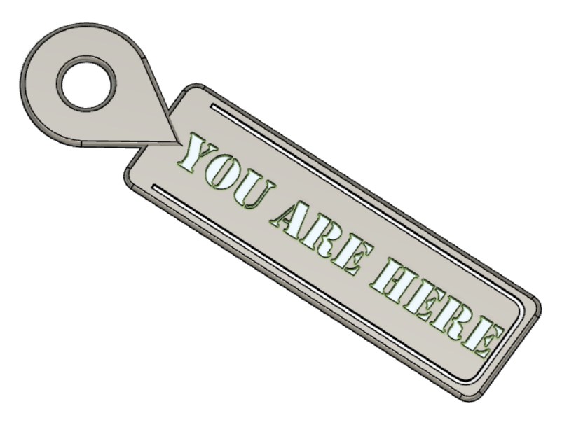 Map Pin - You Are Here Bookmark