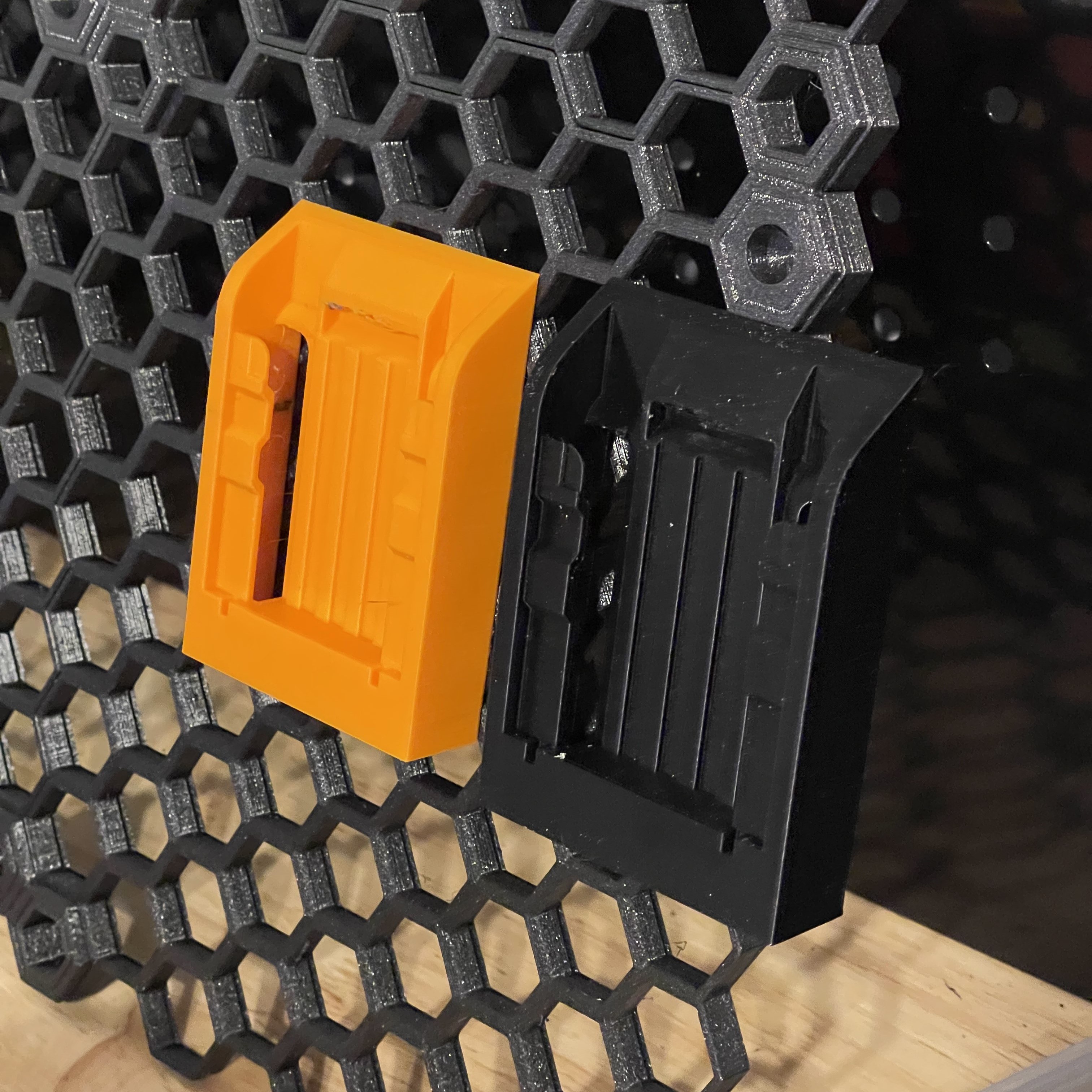 Honeycomb Wall Black and Decker 40V Charger Holder by dereki22, Download  free STL model