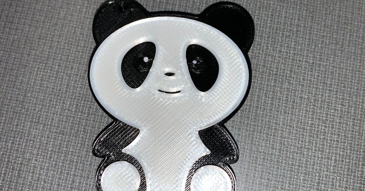 Panda Keychain by Bradley Corl | Download free STL model | Printables.com