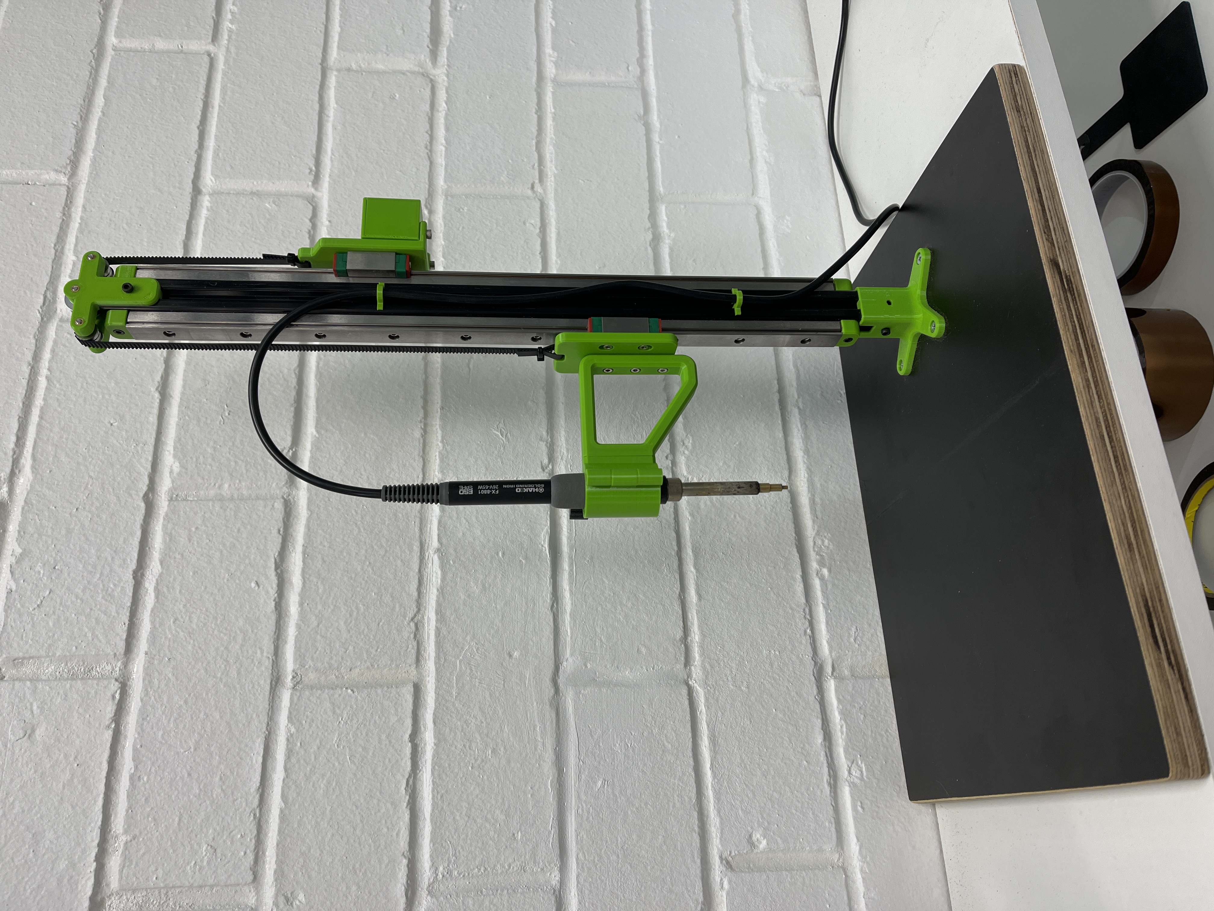 Heat set insert press for 2020 extrusion , MGN12 and MGN15 rail