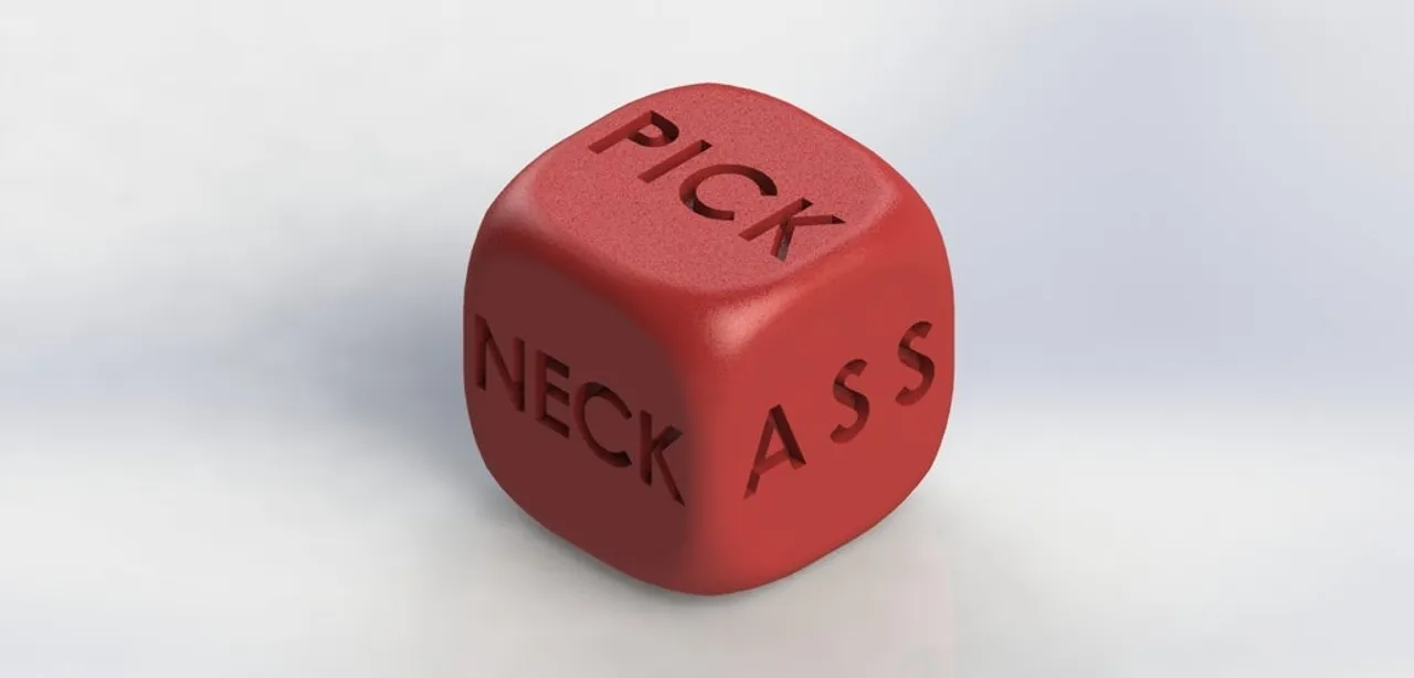 Red Dice Blank Stock Photo - Download Image Now - Dice, Empty
