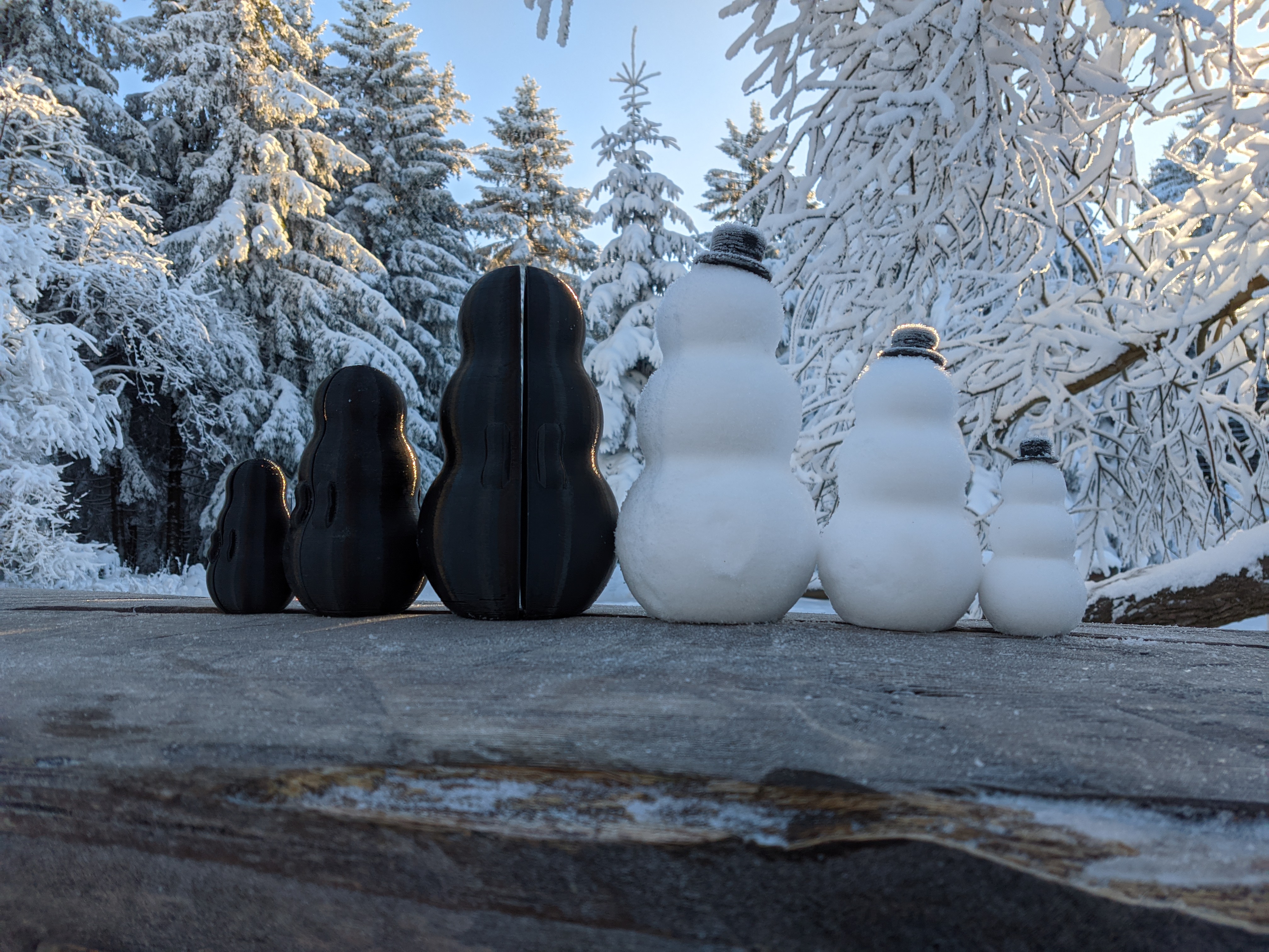 Miniatura 2 do modelo 3D Simple Snowman Molds