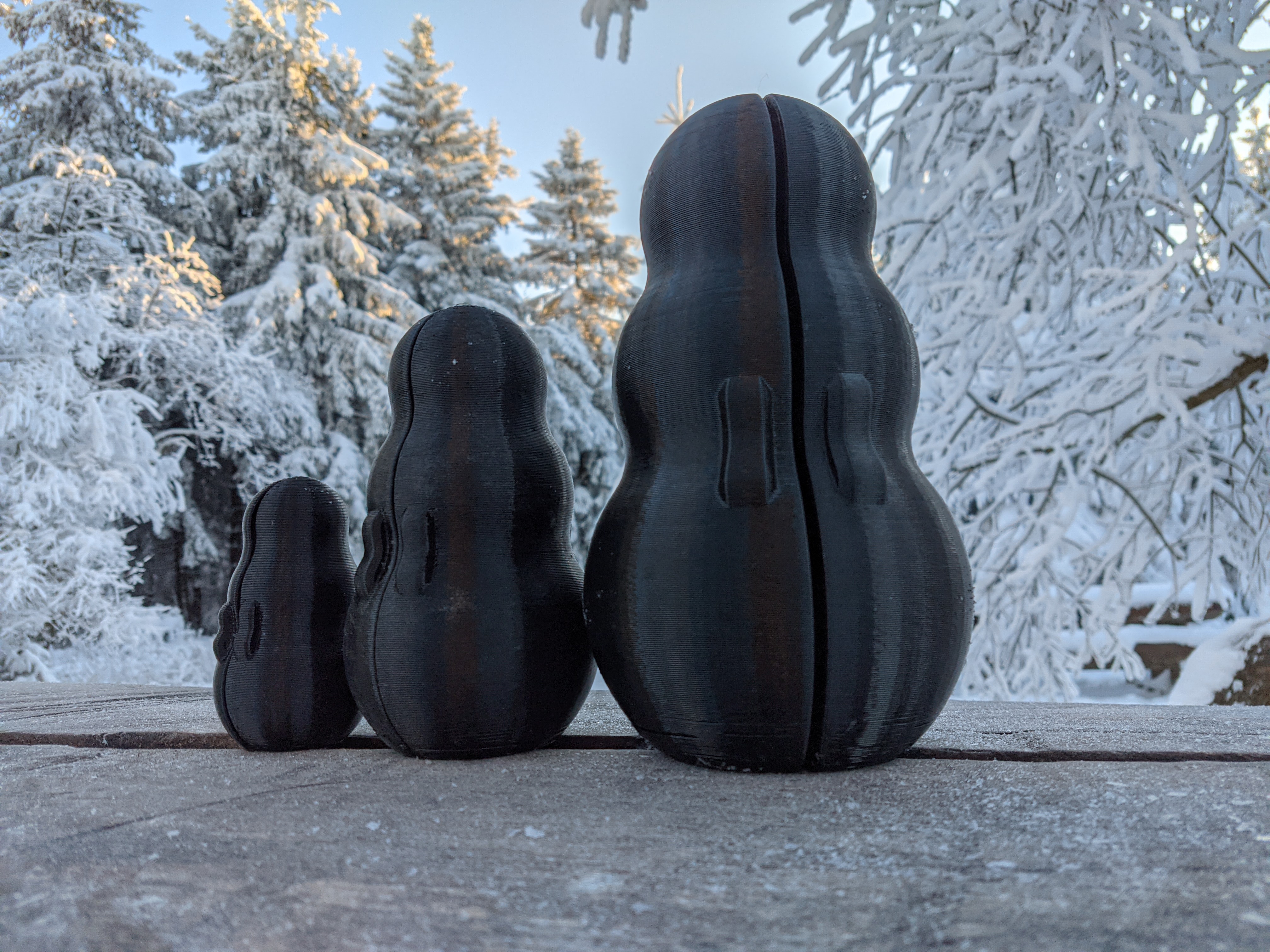 Miniatura 4 do modelo 3D Simple Snowman Molds