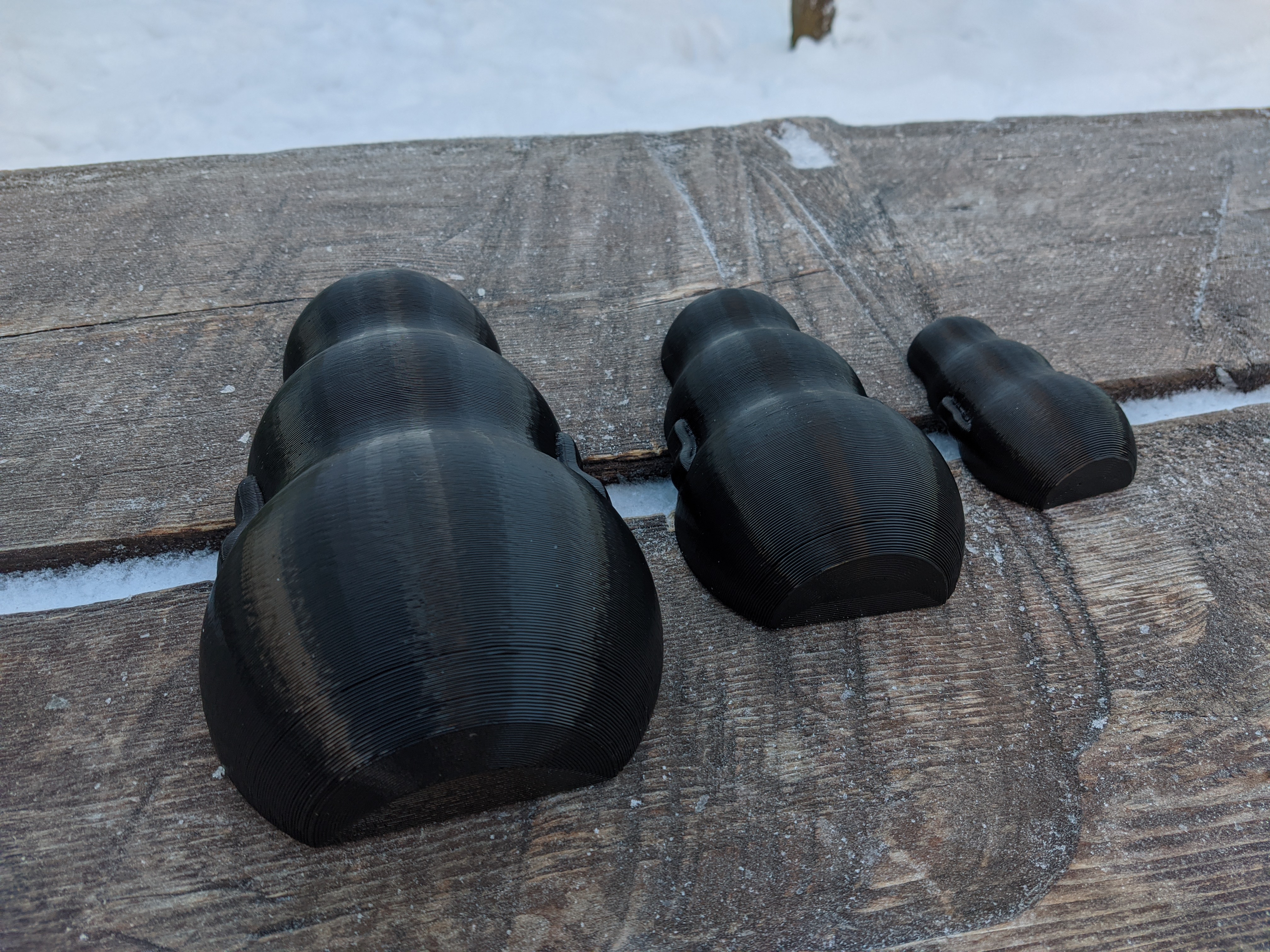 Miniatura 3 do modelo 3D Simple Snowman Molds
