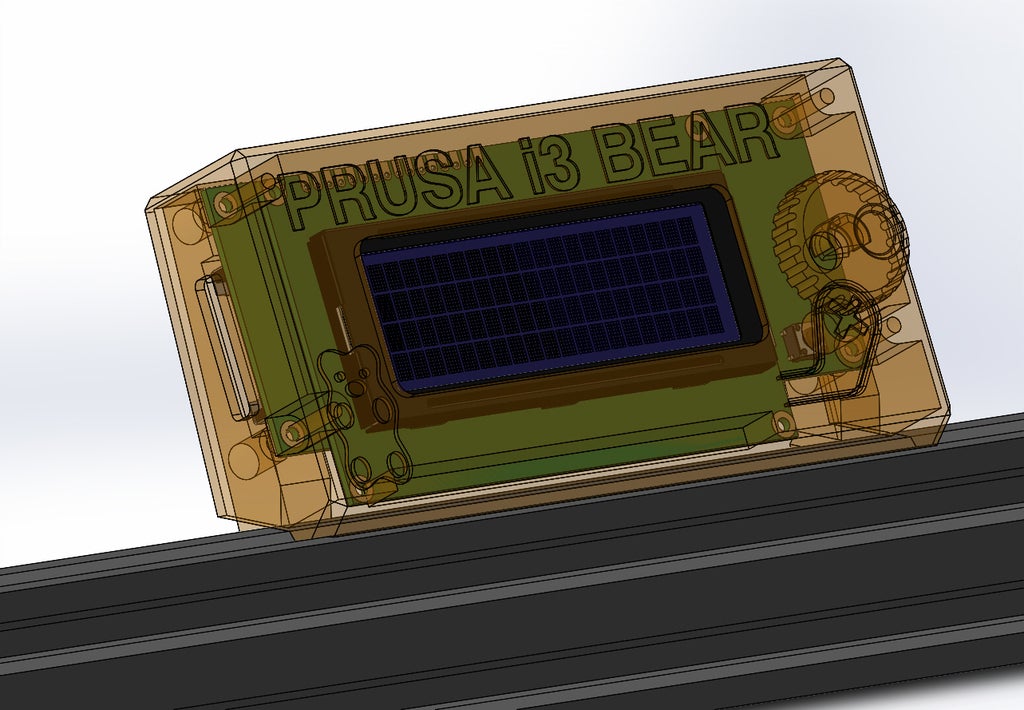 Prusa i3 Bear Upgrade G3D LCD Cover by cimoalpacino | Download free STL model | Printables.com