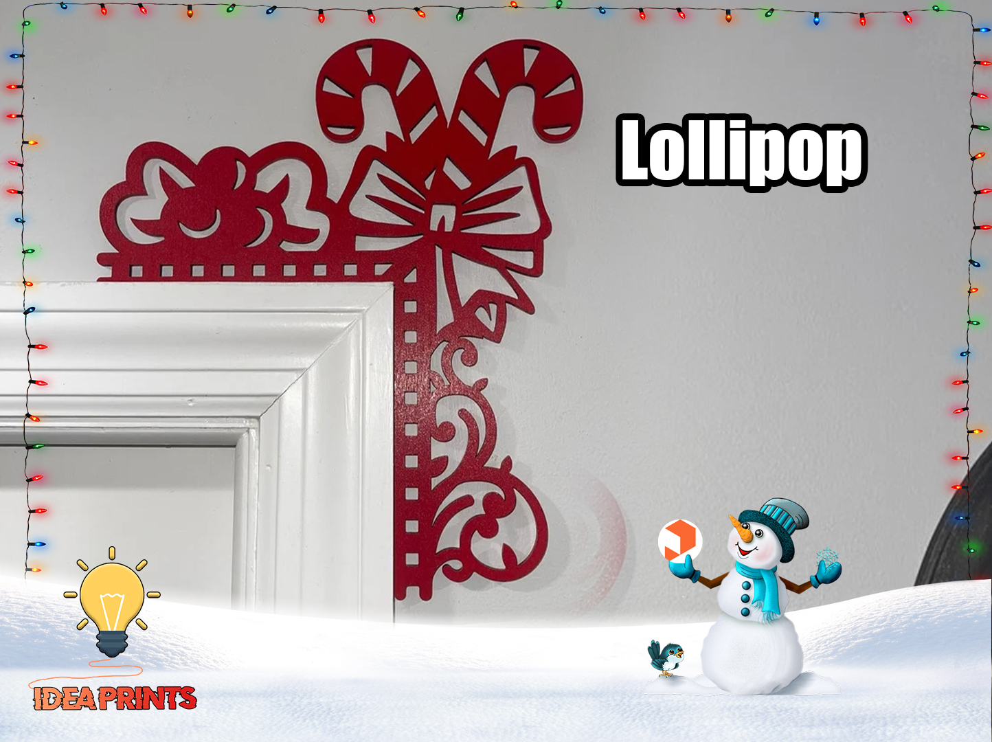 Christmas Door Trim Corner - Lollipop #2