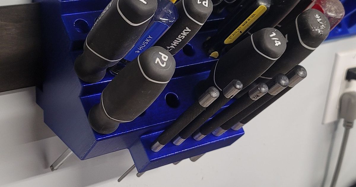 Screwdriver holder by Ryan Download free STL model