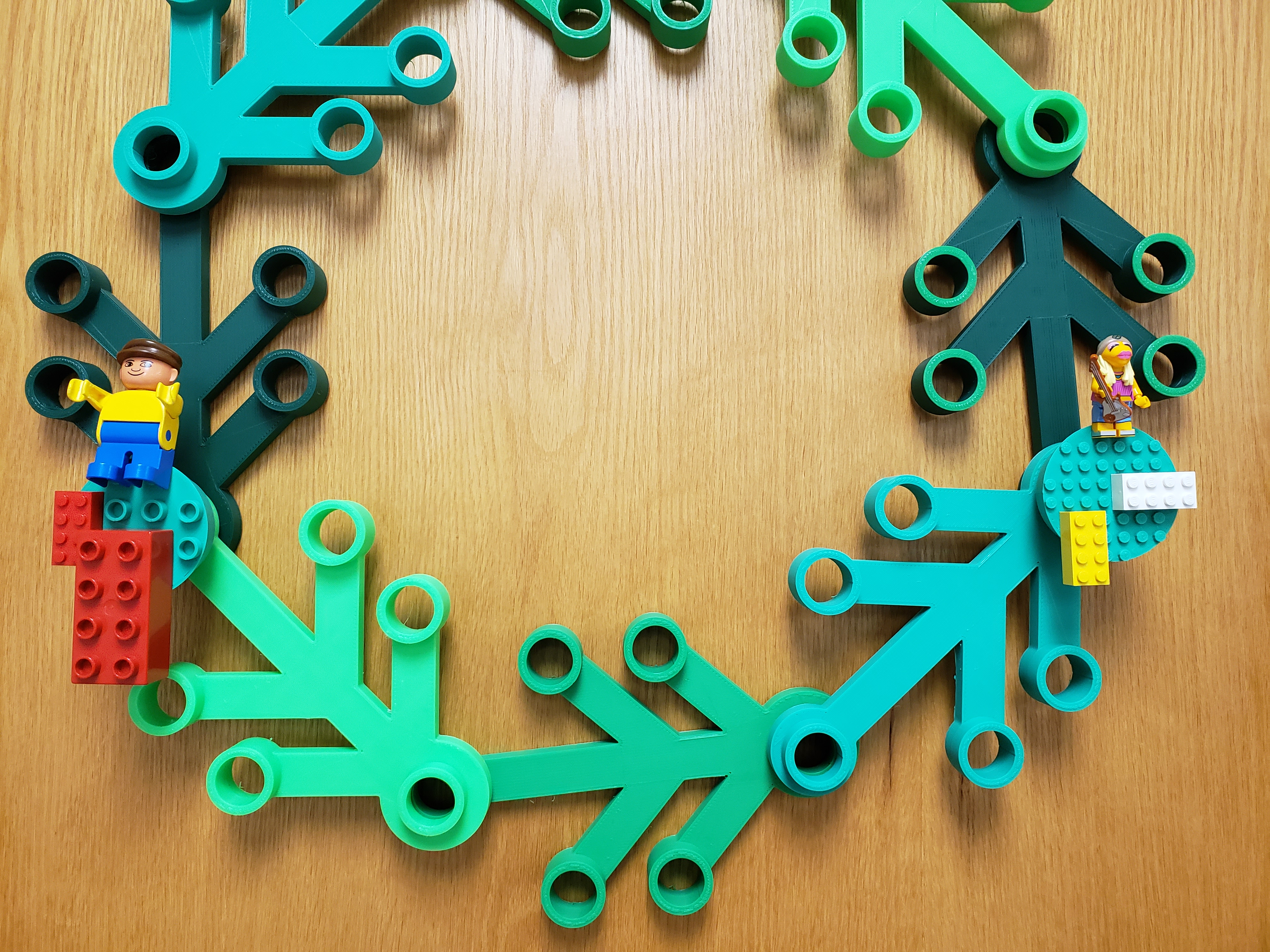 BYO (Build Your Own) Decorations for Lego Wreath