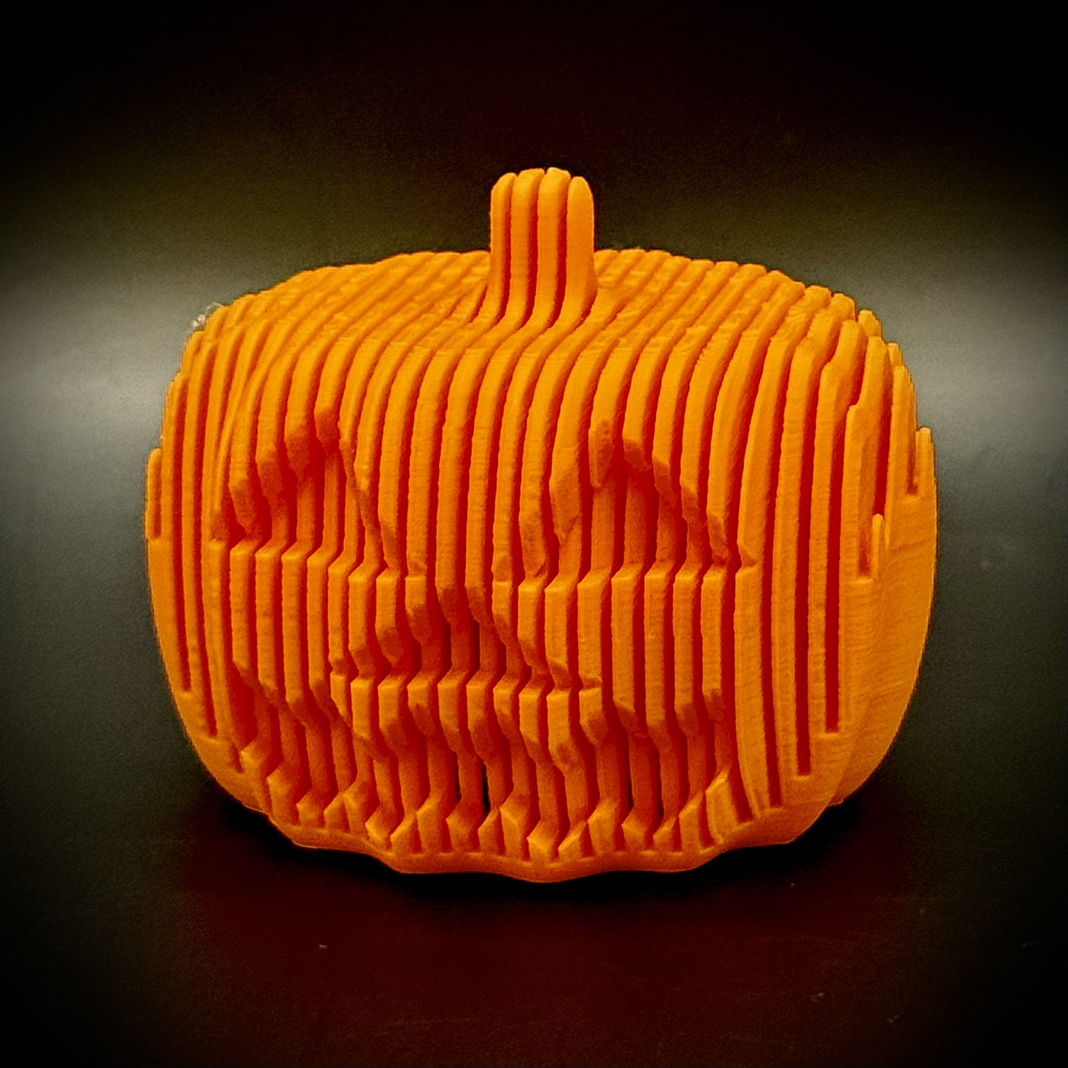 Layered Pumpkin Tea Light Candle