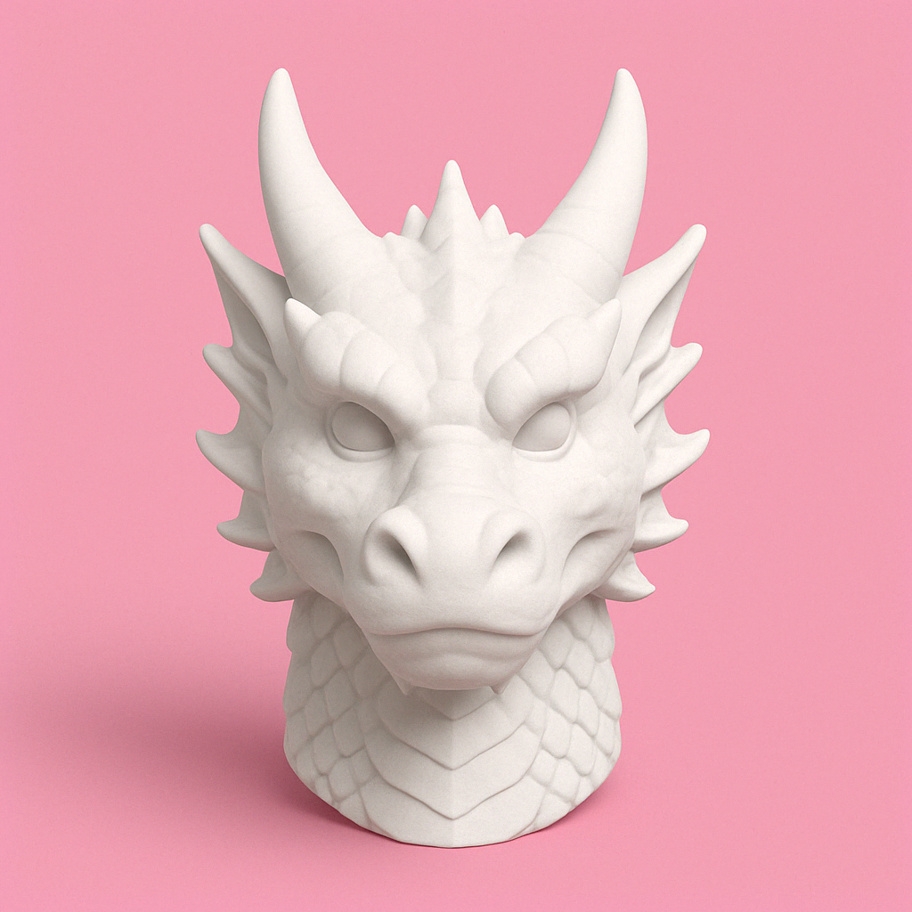 Chinese Zodiac Dragon Head Model