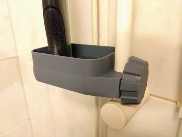 Remixed sturdy soap and shampoo dish for 18 mm rod
