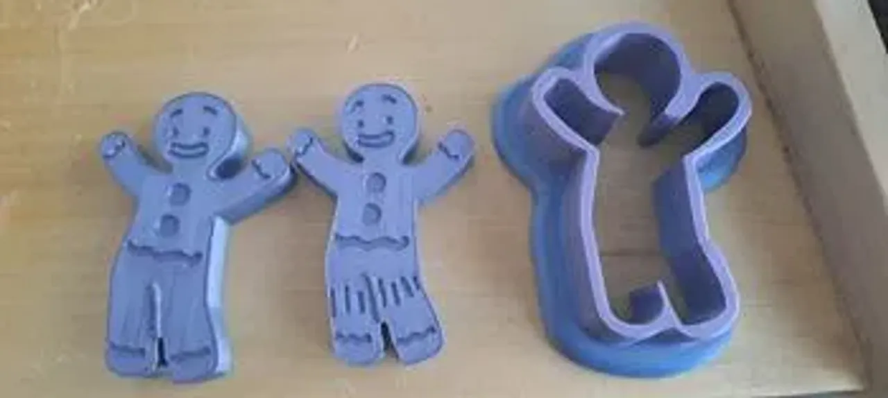 STL file Gingerbread man - Shrek - Cookie cutter - Fondant 👨・3D printing  idea to download・Cults