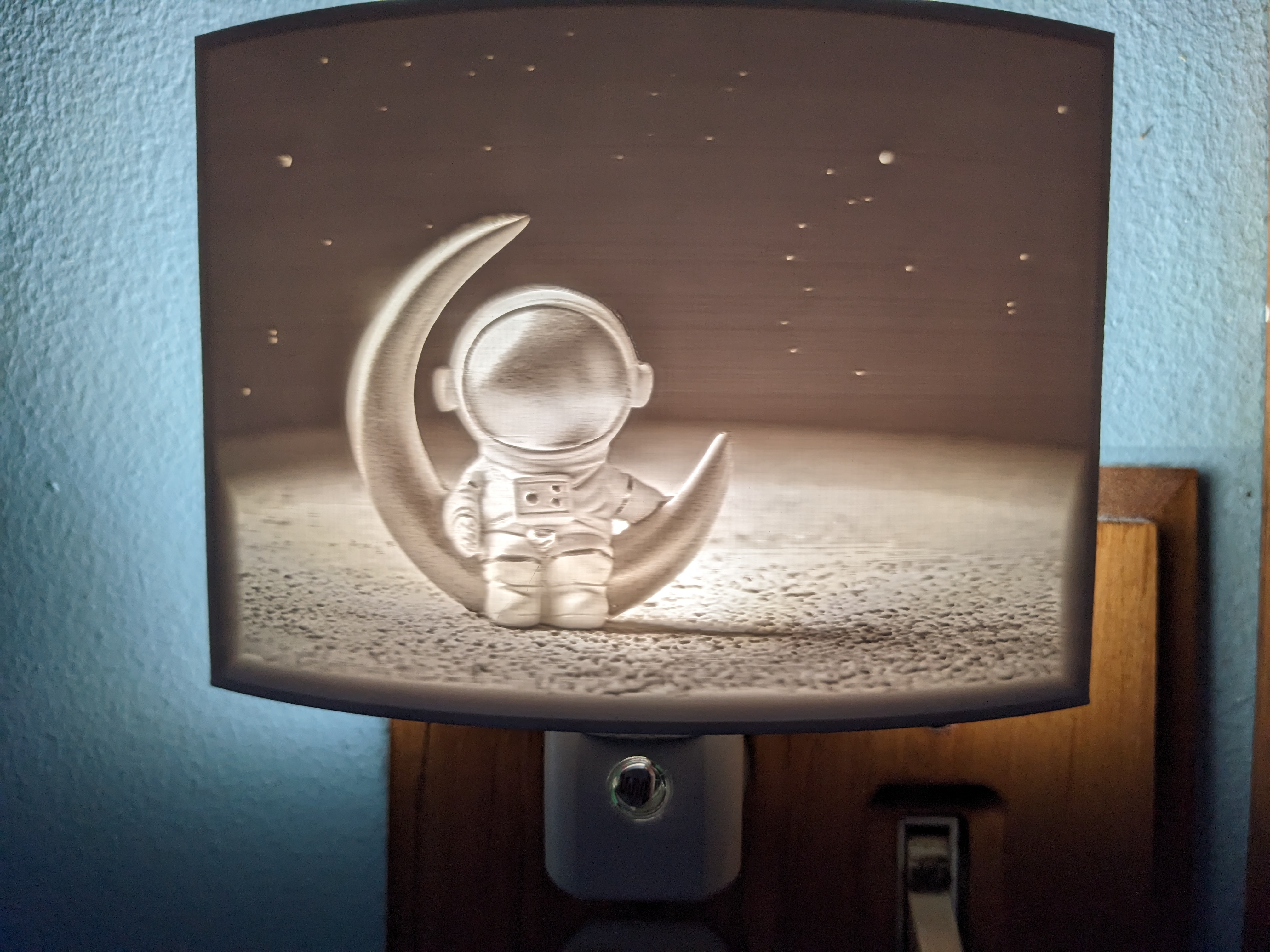 Spaceman Lithophane Nightlight