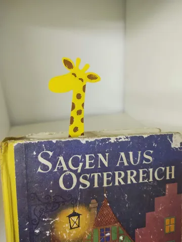 Book Giraffe Bookmark