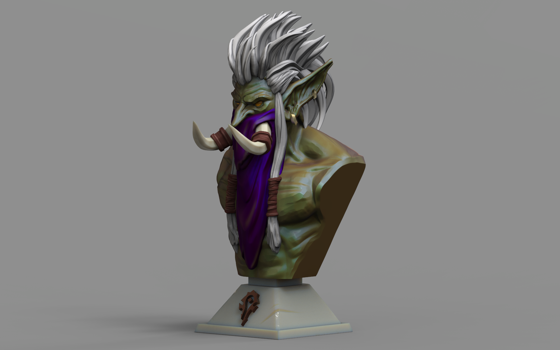 Zul 'Jin bust