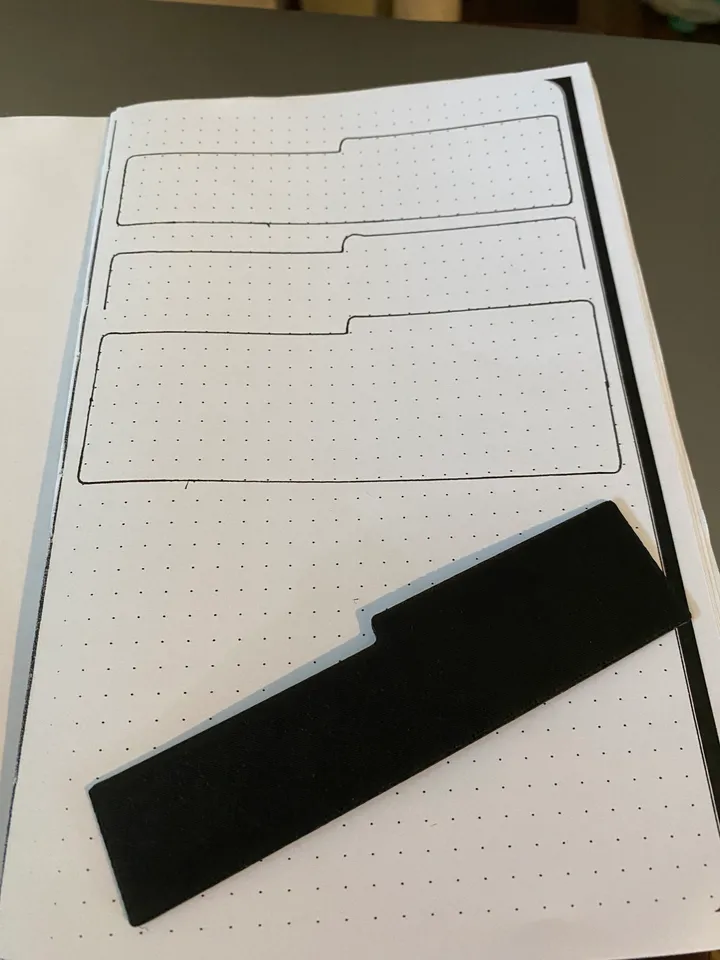 Ruler + Stencil + Bookmark for Bullet Journal #BuJo by Viermalbe