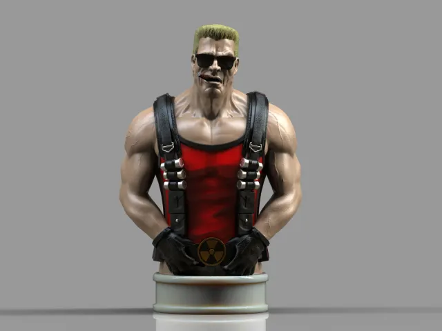 Duke Nukem bust