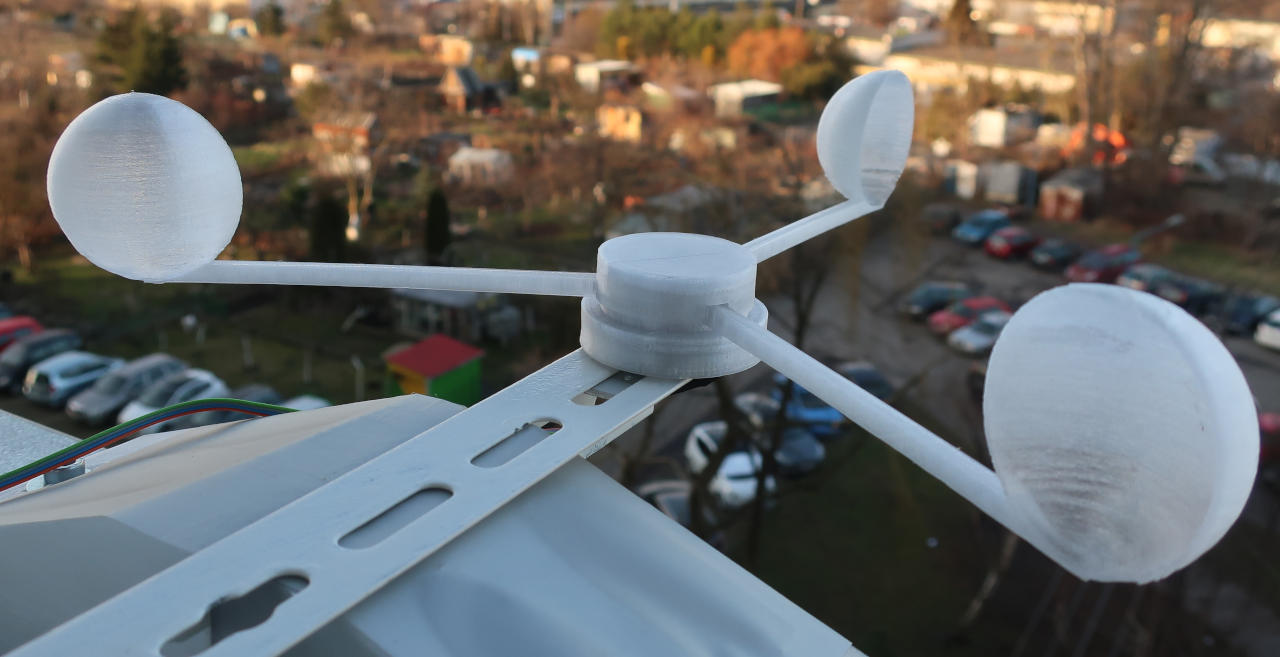 Anemometer from HDD motor