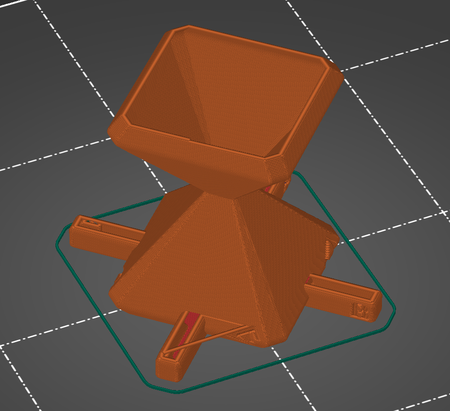 Skew calibration hourglass