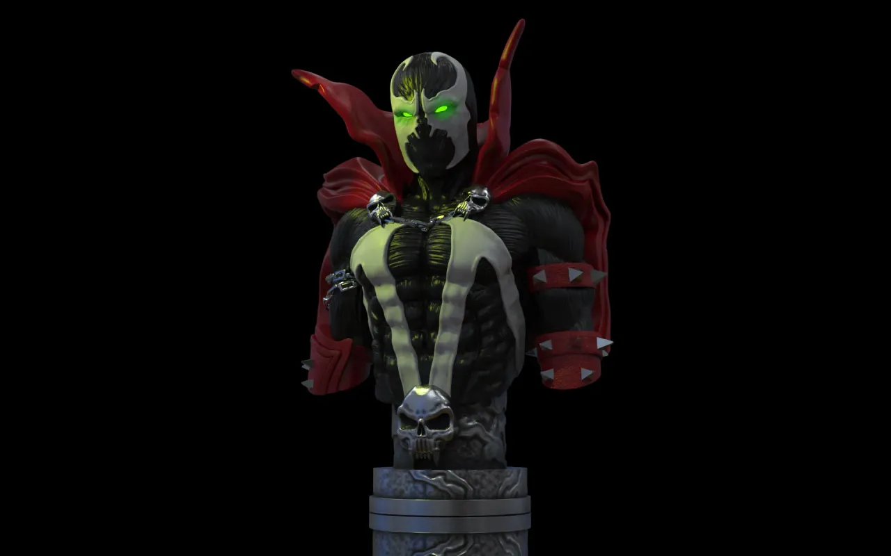 STL file Spawn bust・3D printable design to download・Cults