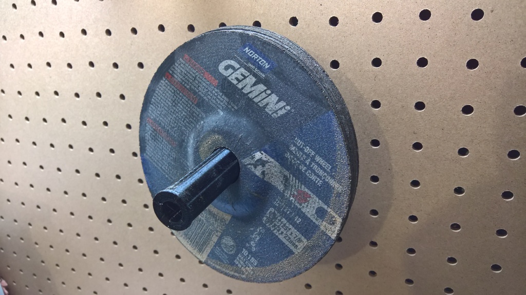grinding disk pegboard holder — miniatura 4