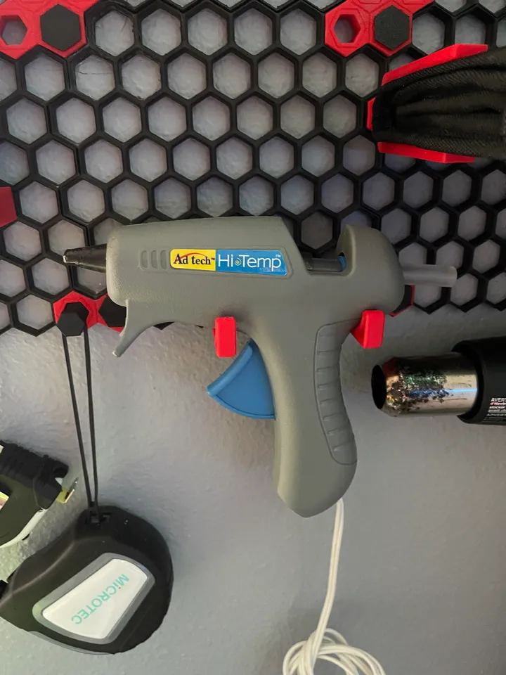 Glue gun best sale storage