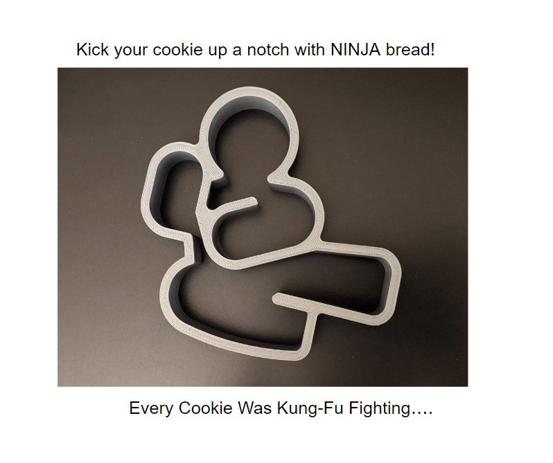 Ninja Bread Cookie Cutter - Kick your cookies up a notch