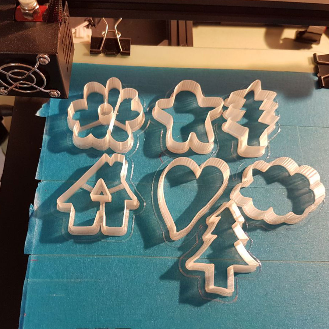 Kid Drawings Cookie Cutters by M. Tops Download free STL model