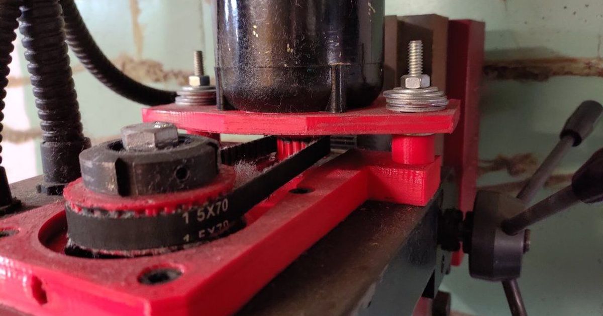 3d printable Sieg x2 mini mill belt drive conversion by death4u Download free STL model Printables