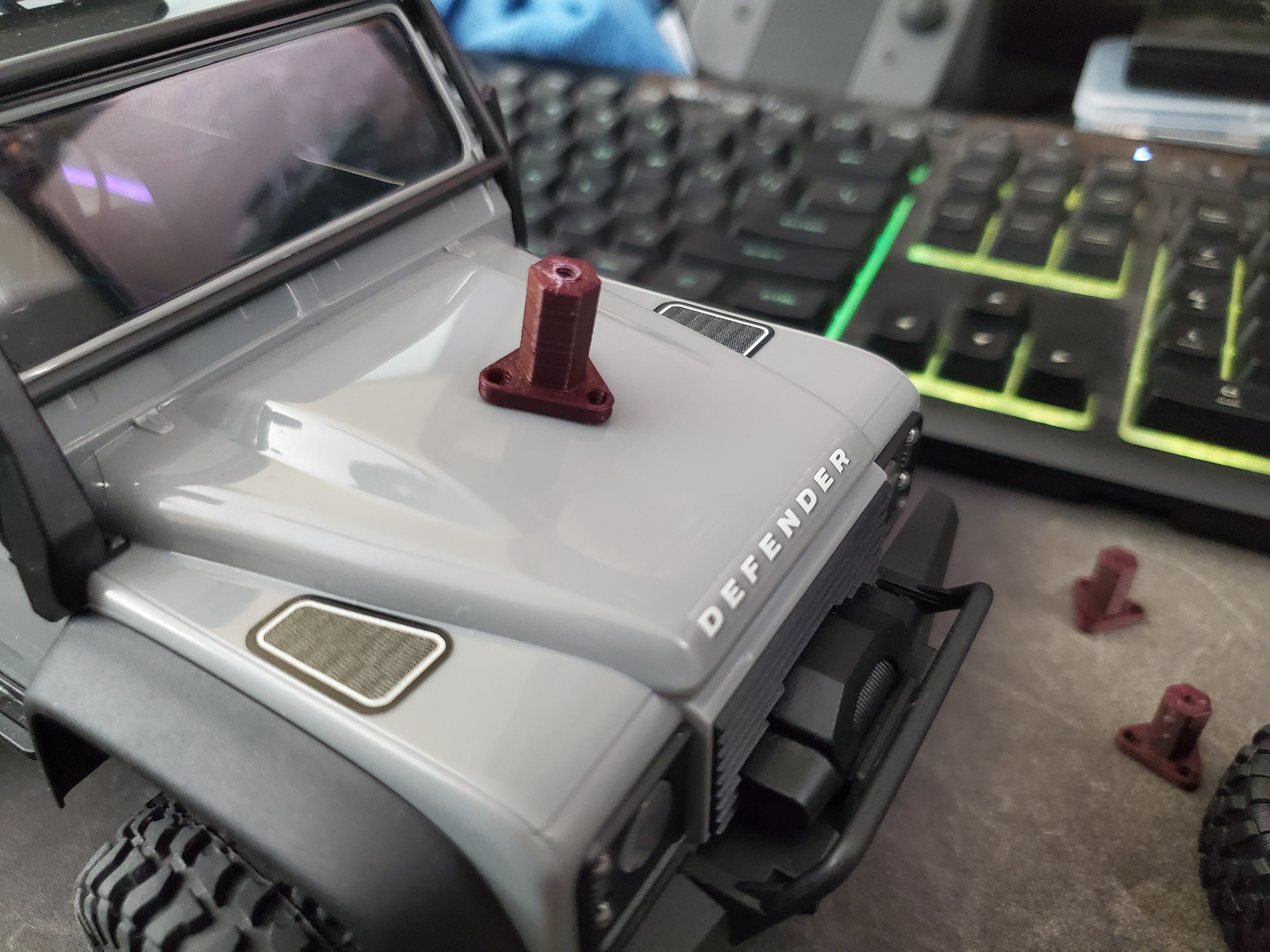 7mm hex spare tire mount for Trx4m