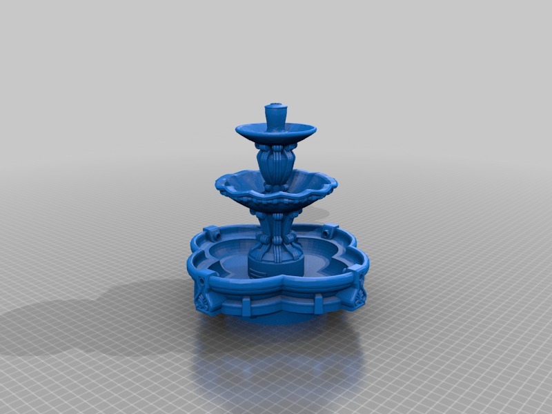 Ornate Fountain Functional by Scott Download free STL model